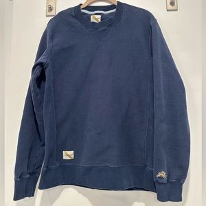 Men’s Tracksmith crew neck sweatshirt size S